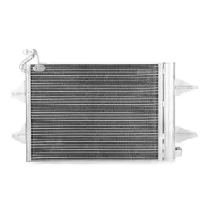 Image of RIDEX Condenser 448C0041 AC Condenser,Condenser, air conditioning VW,SKODA,SEAT,POLO (9N_),Polo Schragheck (6R1, 6C1),Fox Schragheck (5Z1, 5Z3, 5Z4)