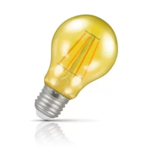 Image of Crompton GLS LED Light Bulb E27 4.5W (25W Eqv) Yellow IP65 Harlequin