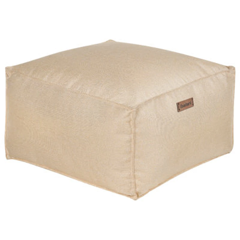 Image of Beliani Pouffe Mukki Fabric Off-White