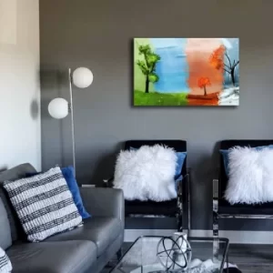 Image of 45702021C-040 Multicolor Decorative Canvas Painting