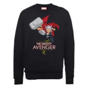Image of Marvel Avengers Assemble The Mighty Thor Sweatshirt - Black - M