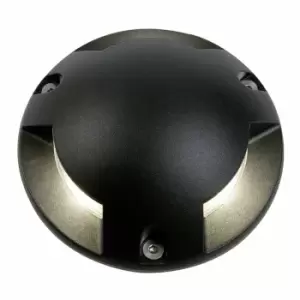 Image of Zinc SCOUT Outdoor Surface Mounted Ground Light (150mm) Black