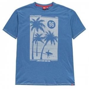 Image of D555 Kansas T Shirt Mens - Blue Marl