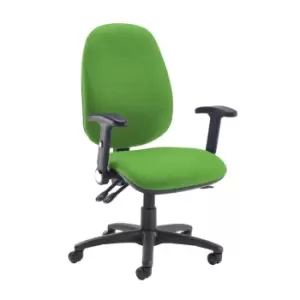 Image of Dams MTO Jota Extra High Back Operator Chair with Folding Arms - Madura Green