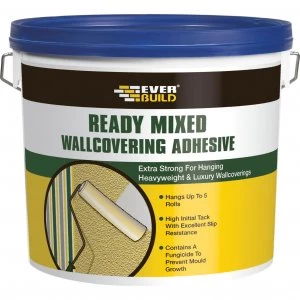 Image of Everbuild Ready Mixed Wallcovering Adhesive 4.5KG