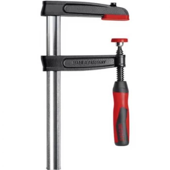 Image of Malleable screw clamp with 2 component handle. Bessey TPN20BE-2K Clamping range:200 mm Nosing length:100 mm