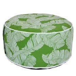 Image of Charles Bentley Outdoor Inflatable Foot Stool Leaf Green