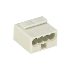 Image of WAGO 243-304 MICRO PUSH WIRE 4 Conductor 6A Splice Connector Ligh...
