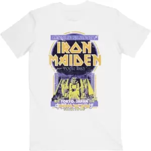 Image of Iron Maiden - Powerslave Japan Flyer Unisex XX-Large T-Shirt - White