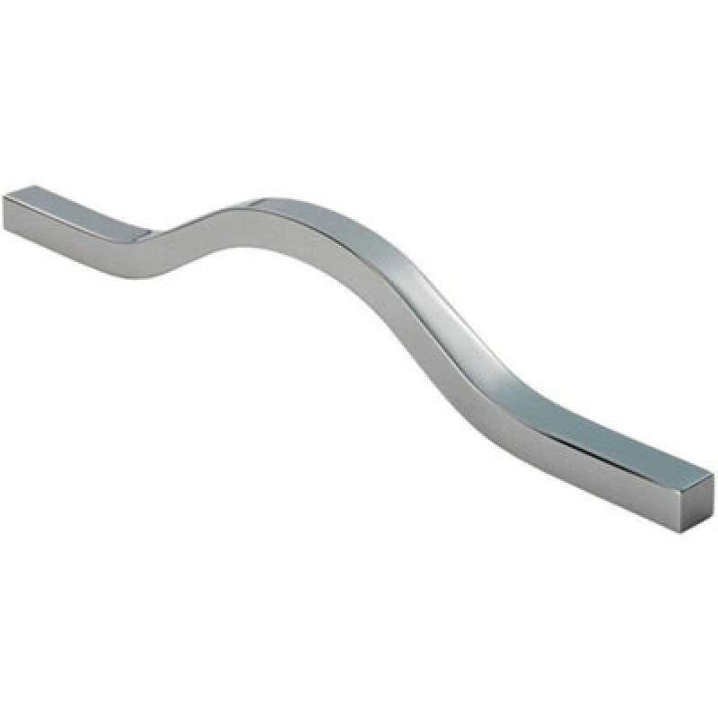 Image of Loops Curved Square Bar Pull Handle 240 x 12mm 160mm Fixing Centres Chrome Multi unisex