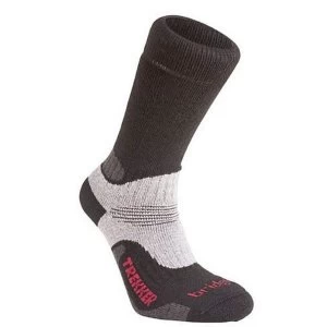 Image of Bridgedale Mens Wool Fusion Trekker Socks Black Medium