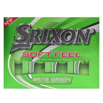 Image of Srixon Soft Feel Golf Balls 12 Pack - Green