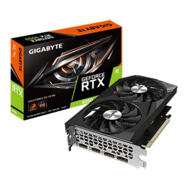Image of Gigabyte GeForce RTX 3050 WINDFORCE OC V2 8G NVIDIA 8GB GDDR6