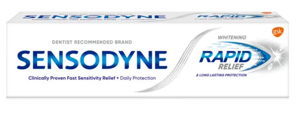 Image of Sensodyne Rapid Relief Whitening Toothpaste 75ml