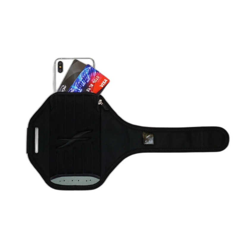 Image of Flexible armband forte plus with window for large smartphone Fitletic Noir Unisex S/M