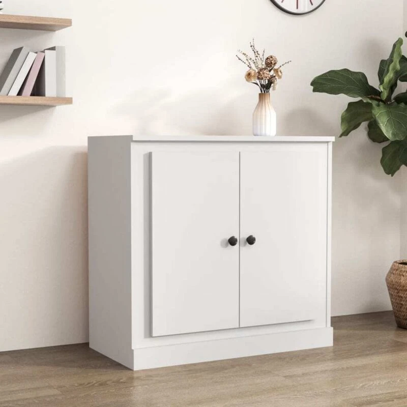 Image of Vidaxl Sideboard White 70X35.5X67.5cm Engineered Wood