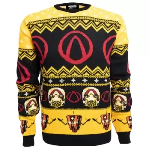 Image of Borderlands Lock Load Loot Christmas Knitted Jumper- Black - XL