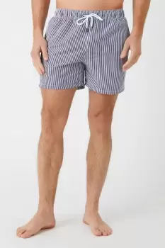 Image of Navy Stripe Swim Short