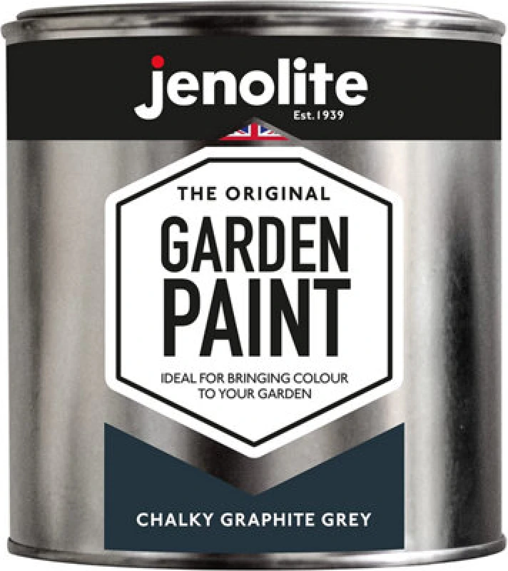 Image of Jenolite Multi Surface Garden Furniture Paint - Chalky Graphite Grey - 1L