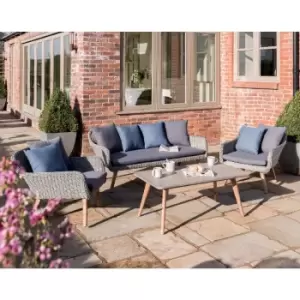 Image of Norfolk Leisure Midori Outdoor Lounge Set - Grey
