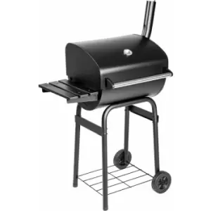 Image of Tectake - bbq made of powder-coated metal - charcoal grill, barbecue, charcoal bbq - black