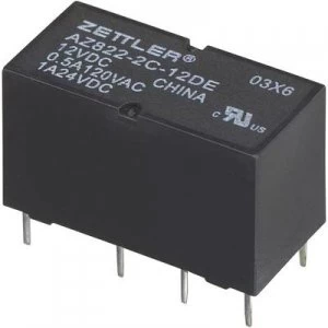 Image of PCB relays 3 Vdc 2 A 2 change overs Zettler Electronics