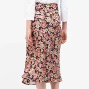 Image of Barbour Womens Barbour Coraline Skirt - Navy Floral - UK 18
