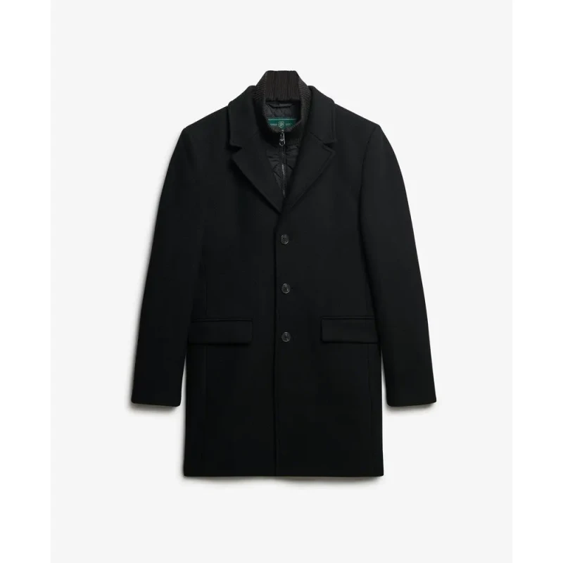 Image of Superdry 2-in-1 coat Superdry Town Noir Male XL