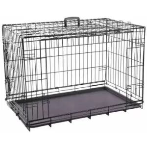 Image of Wire Cage with Sliding Door Nyo L 93x59x62.5cm Black - Flamingo