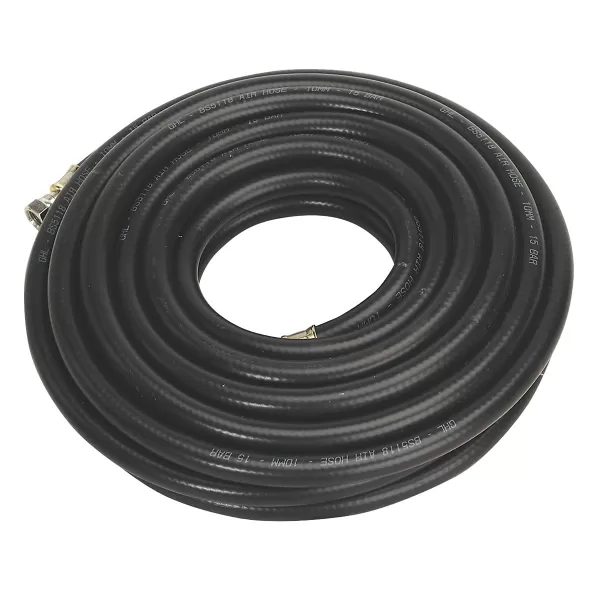 Image of Genuine SEALEY AH10RX/38 Air Hose 10mtr x Ø10mm with 1/4BSP Unions Heavy-Duty