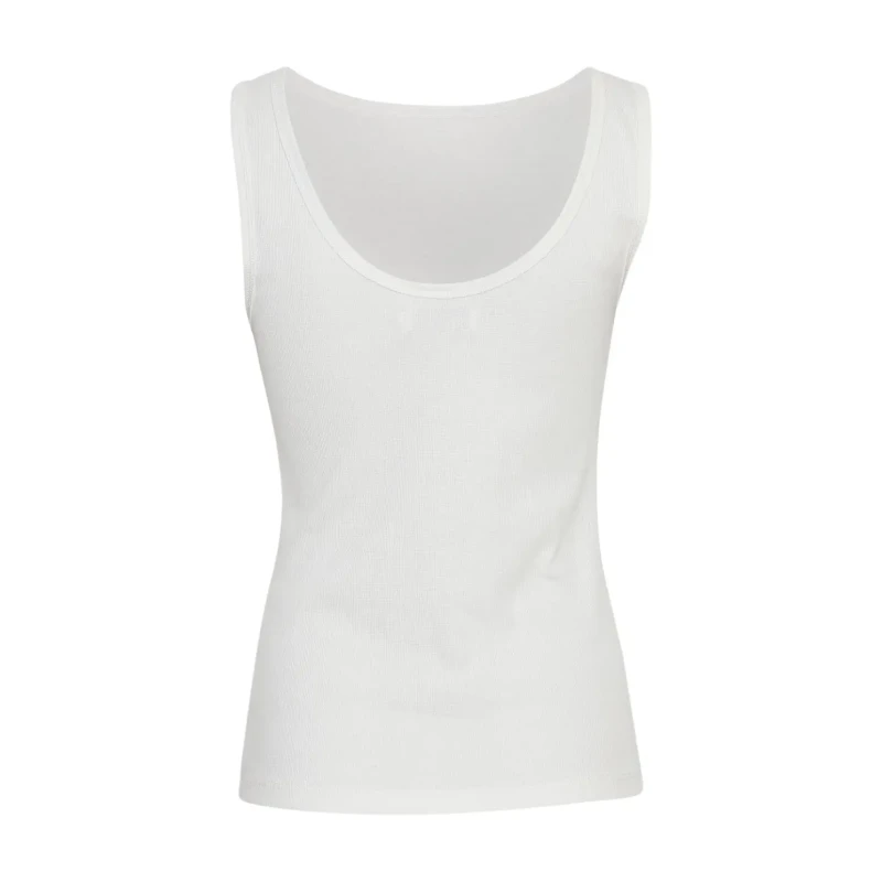 Image of moss copenhagen Womens tank top Moss Copenhagen Didina Rasmia Blanc Female S/M