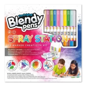 Image of CHAMELEON KIDZ Blendy Pens Spray Station 20 Marker Creativity Kit, Six Years or Above, Multi-colour (CK1401UK)