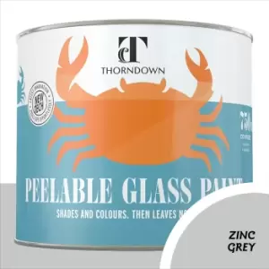 Image of Thorndown Zinc Grey Peelable Glass Paint 750ml