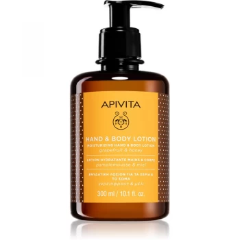 Image of Apivita Hand Care Grapefruit & Honey Moisturising Cream for Hands and Body 300ml