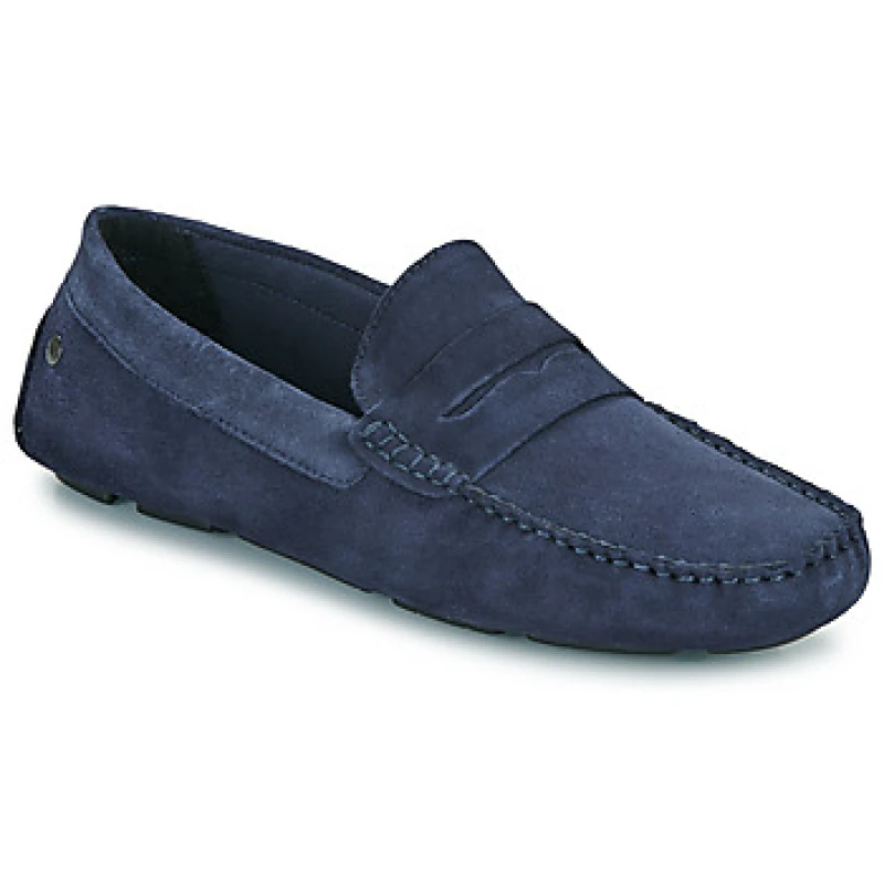Image of Jack & Jones JFWJENSEN SUEDE LOAFER mens Loafers / Casual Shoes in Blue