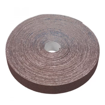 Image of Sealey ERB255080 Emery Roll Brown 25mm x 50mtr 80Grit