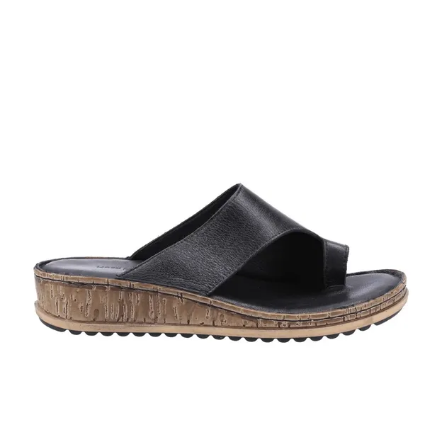 Image of Hush Puppies Womens Elissa Toe Post Wedge Slide Sandals - UK 5 White female GDE2386WHT5