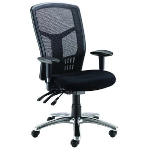 Image of Avior Logan High Back Mesh Operator Black Chair KF97089