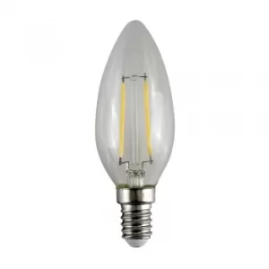 Image of MniSun 2W SES/E14 Filament Candle Bulb In Warm White
