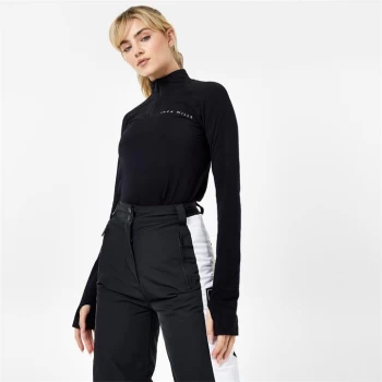 Image of Jack Wills Base Layer Zip Up Ski Top - Black