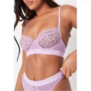 Image of Missguided Balconette Bra - Purple