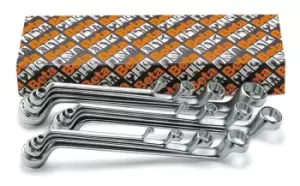 Image of Beta Tools 90/S12 12pc Set Double End Bi-Hex Deep Offset Ring Spanners (Box)