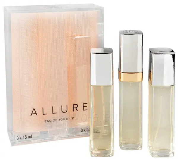 Image of Chanel Allure Eau de Toilette For Her 3x15ml