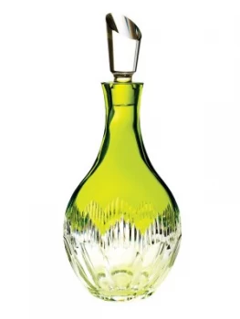 Image of Waterford mixology neon lime green decanter Green