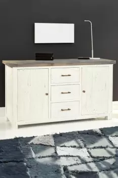 Image of Solid Reclaimed Pine Hand Finished Large Sideboard