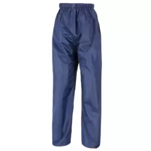 Image of Result Mens Core Stormdri Rain Over Trousers / Pants (M) (Navy Blue)