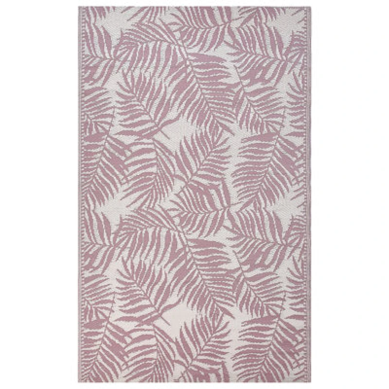 Image of Beliani Outdoor Rug Kota Pink 120 X 180 Cm Reversible