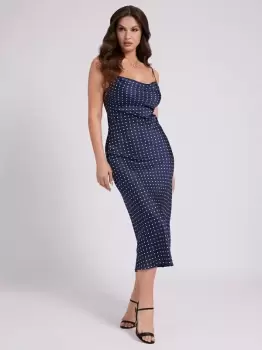 Image of Guess Dots Print Slip Dress