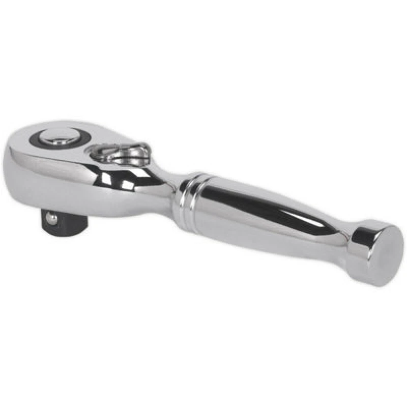 Image of Loops Stubby 48-Tooth Pear-Head Ratchet Wrench - 3/8 Inch Sq Drive - Flip Reverse Multi