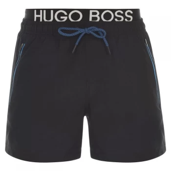 Image of Hugo Boss Logo Swim Shorts Black Size L Men